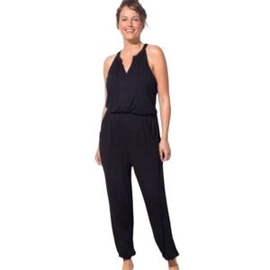 Swimsuits For All Black Sleeveless Jumpsuit